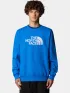 The North Face M Drew Peak Crew Férfi Pulóver 73V-Hero Blue-Tnf White