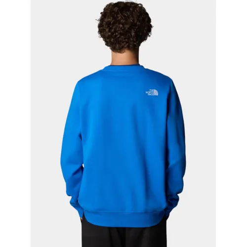 The North Face M Drew Peak Crew Férfi Pulóver 73V-Hero Blue-Tnf White