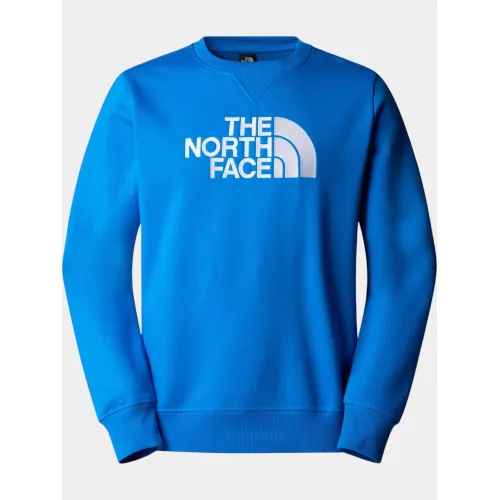 The North Face M Drew Peak Crew Férfi Pulóver 73V-Hero Blue-Tnf White