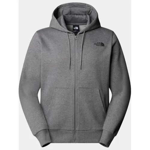 The North Face M Simple Dome Full Zip Hoodie Férfi Pulóver DYY-Tnf Medium Grey Hea