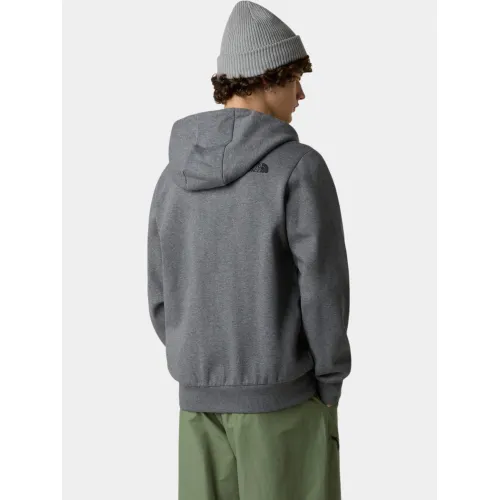 The North Face M Simple Dome Full Zip Hoodie Férfi Pulóver DYY-TNF Medium Grey Heather