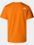 The North Face M S/S Easy Tee Férfi Póló B3O-Digital Orange-Tnf W