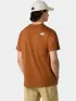 The North Face M Ss Easy Tee Férfi Póló BOE-Burnt Umber