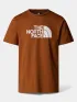 The North Face M Ss Easy Tee Férfi Póló BOE-Burnt Umber