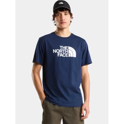 The North Face M Evolution Half Dome Regular Short Slee Férfi Póló I85-Summit Navy-Tnf White