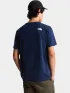 The North Face M Evolution Half Dome Regular Short Slee Férfi Póló I85-Summit Navy-Tnf White