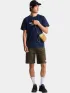 The North Face M Evolution Half Dome Regular Short Slee Férfi Póló I85-Summit Navy-Tnf White