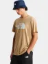 The North Face M Evolution Half Dome Regular Short Slee Férfi Póló LK5-Khaki Stone