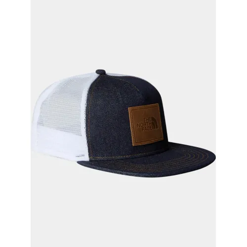 The North Face Tbd Jimmy Chin Trucker Férfi Sapka BM7-Denim-Leather Patch