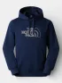 The North Face M Drew Peak Light Regular Hoodie Férfi Pulóver MV0-Summit Navy-Desert S
