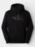 The North Face M Drew Peak Light Regular Hoodie Férfi Pulóver W9O-Tnf blk-Anthracite Gr