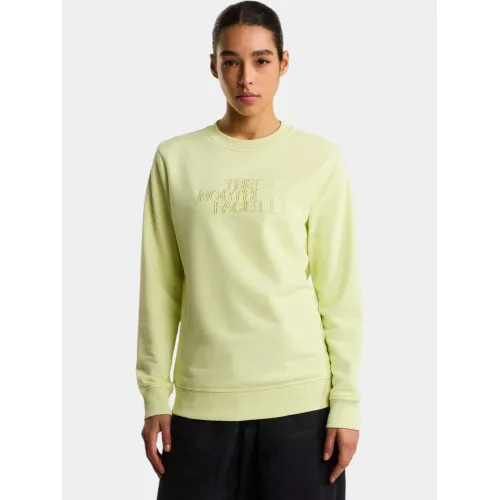 The North Face W Drew Peak Light Regular Crew Női Pulóver GM4-Lemon Mist-Pear