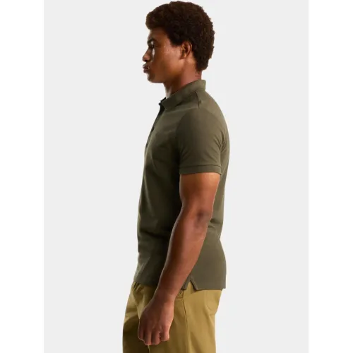 The North Face M Premium Slim Polo Férfi Galléros póló 21L-New Taupe Green