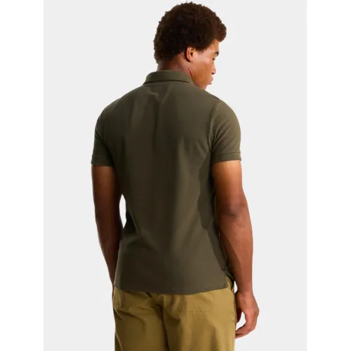 The North Face M Premium Slim Polo Férfi Galléros póló 21L-New Taupe Green