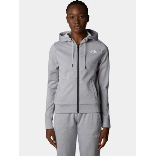 The North Face W Reaxion Fleece F/Z Hoodie Női Pulóver DYX-Tnf Light Grey H