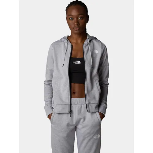 The North Face W Reaxion Fleece F/Z Hoodie Női Pulóver DYX-Tnf Light Grey H