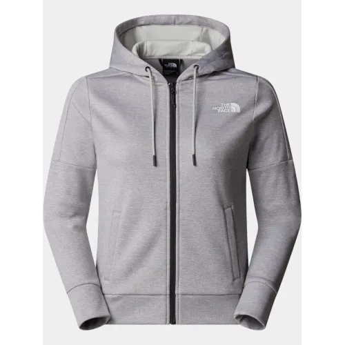 The North Face W Reaxion Fleece F/Z Hoodie Női Pulóver DYX-Tnf Light Grey H