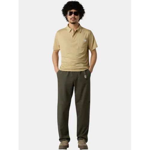 The North Face M New Tanken Polo Férfi Galléros póló LK5-Khaki Stone