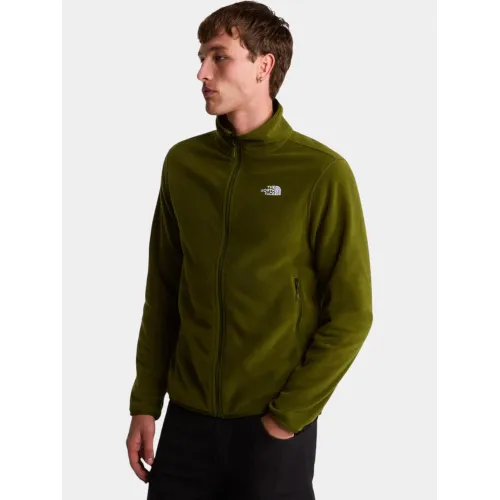 The North Face M Glacier Fleece Jacket Férfi Polár, Softshell, Középréteg BRI-Woodland Green