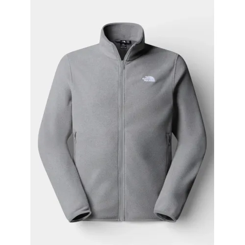 The North Face M Glacier Fleece Jacket Férfi Polár, Softshell, Középréteg CQI-Tnf Mid Grey Heather