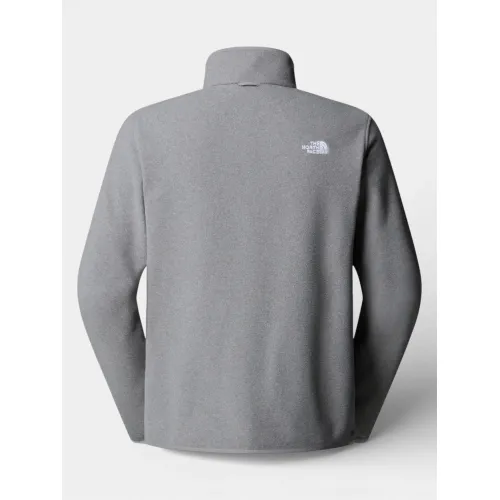 The North Face M Glacier Fleece Jacket Férfi Polár, Softshell, Középréteg CQI-Tnf Mid Grey Heather