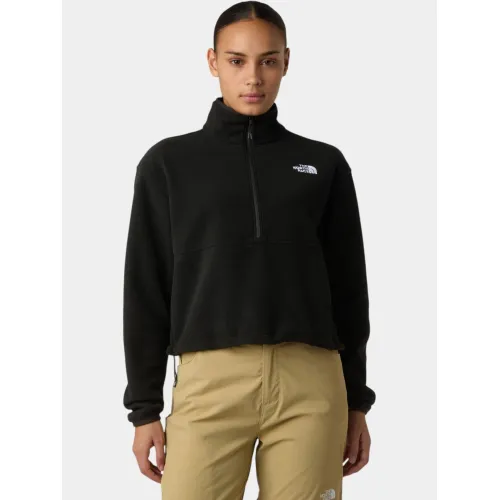 The North Face W Glacier Fleece 1/2 Zip Short Jacket Női Polár, Softshell, Középréteg JK3-TNF Black