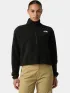 The North Face W Glacier Fleece 1/2 Zip Short Jacket Női Polár, Softshell, Középréteg JK3-TNF Black