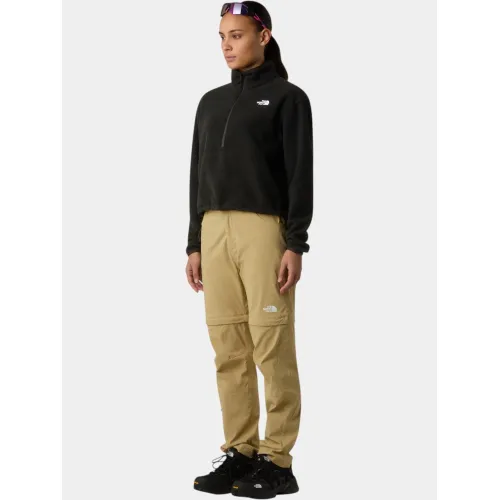 The North Face W Glacier Fleece 1/2 Zip Short Jacket Női Polár, Softshell, Középréteg JK3-TNF Black