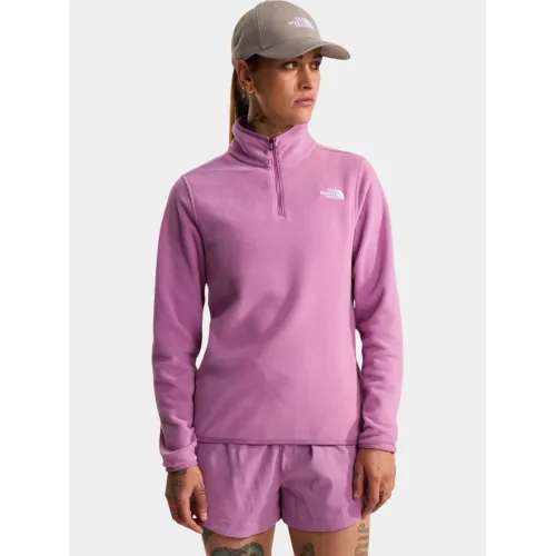 The North Face W Glacier Fleece 1/4 Zip Jacket Női Polár, Softshell, Középréteg G6E-Hushed Lavender