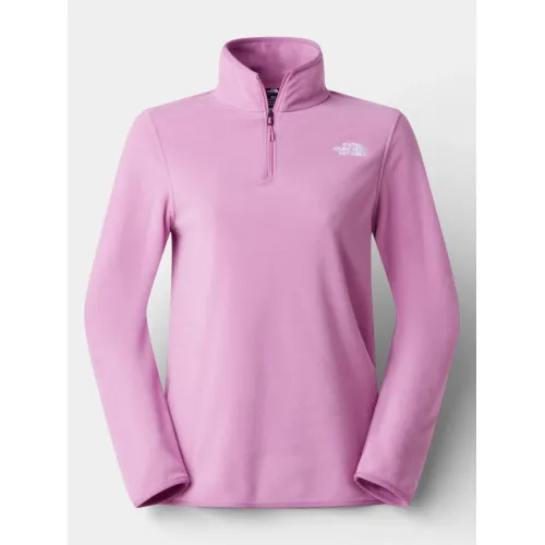 The North Face W Glacier Fleece 1/4 Zip Jacket Női Polár, Softshell, Középréteg G6E-Hushed Lavender