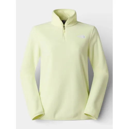 The North Face W Glacier Fleece 1/4 Zip Jacket Női Polár, Softshell, Középréteg G6O-Lemon Mist