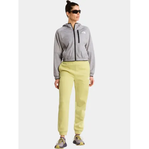 The North Face W Mountain Athletics Fleece Full Zip Jac Női Polár, Softshell, Középréteg EB9-Tnf Pale Grey Heather