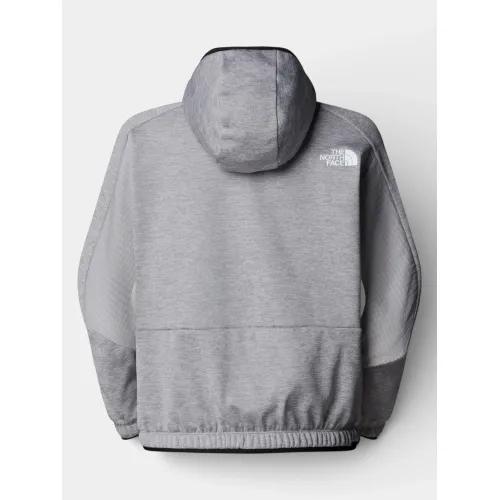 The North Face W Mountain Athletics Fleece Full Zip Jac Női Polár, Softshell, Középréteg EB9-Tnf Pale Grey Heather