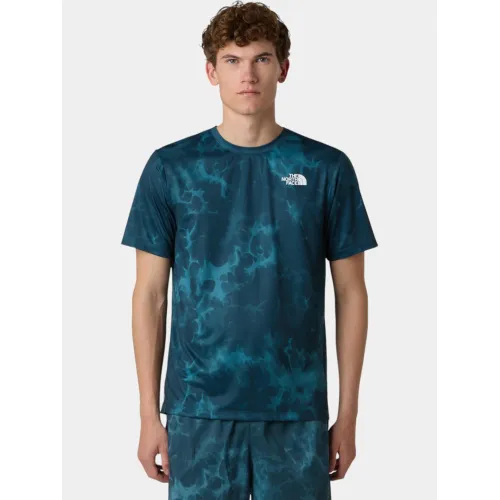 The North Face M 24/7 Short Sleeves Regular Tee-Print Férfi Sport felső EHF-Deep Cypress Light Refr