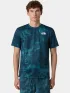 The North Face M 24/7 Short Sleeves Regular Tee-Print Férfi Sport felső EHF-Deep Cypress Light Refr