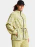 The North Face W Mountain Athletics Hooded Wind Jkt-Pri Női Utcai Kabát MKO-Lemon Mist Painted M