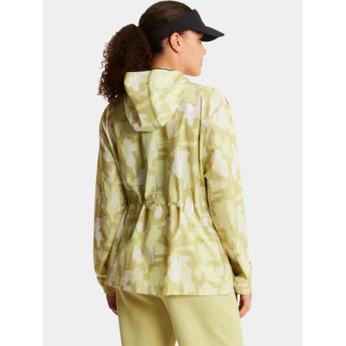 The North Face W Mountain Athletics Hooded Wind Jkt-Pri Női Utcai Kabát MKO-Lemon Mist Painted M