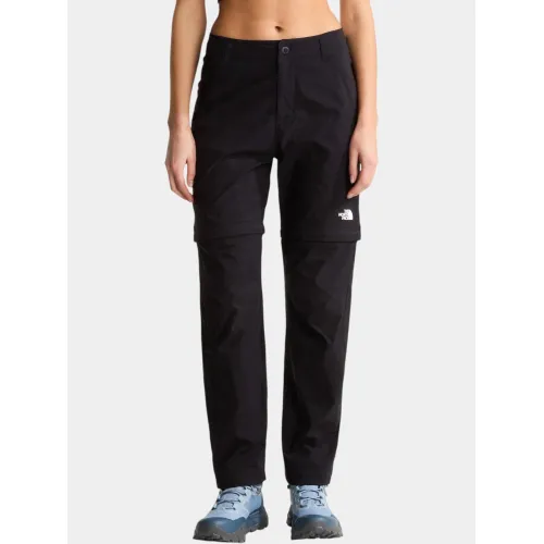 The North Face W Exploration Reg Straight Convertible P Női Túranadrág, esőnadrág JK3-Tnf Black