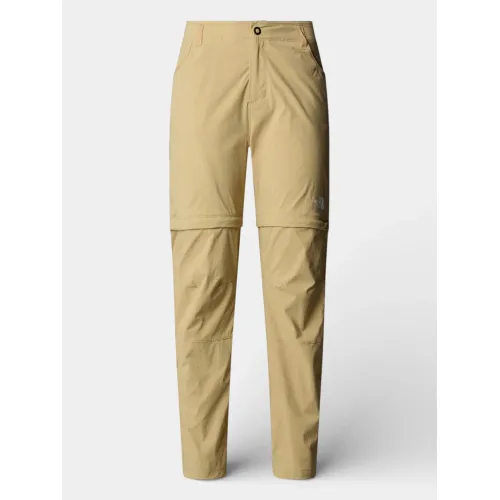 The North Face W Exploration Reg Straight Convertible P Női Túranadrág, esőnadrág LK5-Khaki Stone