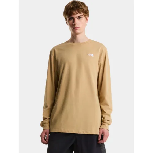 The North Face M Evolution Simple Dome Regular Long Sle Férfi Hosszú ujjú póló LK5-Khaki Stone