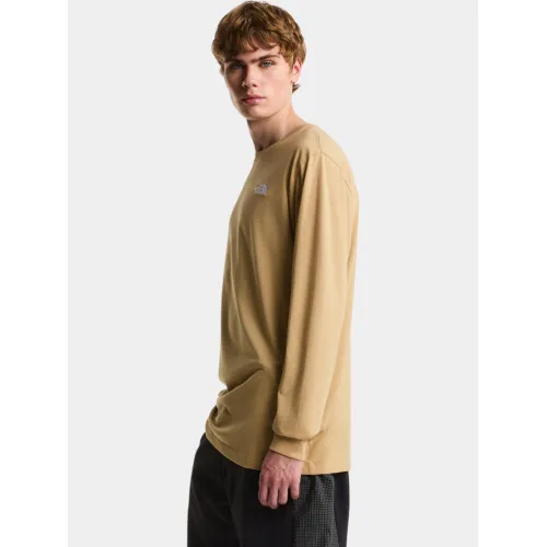 The North Face M Evolution Simple Dome Regular Long Sle Férfi Hosszú ujjú póló LK5-Khaki Stone
