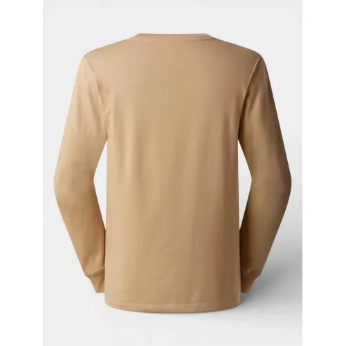 The North Face M Evolution Simple Dome Regular Long Sle Férfi Hosszú ujjú póló LK5-Khaki Stone
