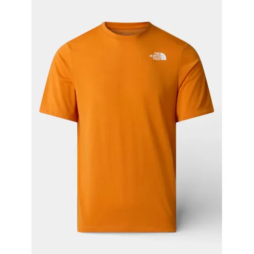 The North Face M Bitmap Logo Short Sleeves Tee-Graphic Férfi Póló G5I-Dust Orange