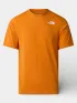 The North Face M Bitmap Logo Short Sleeves Tee-Graphic Férfi Póló G5I-Dust Orange