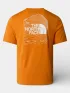 The North Face M Bitmap Logo Short Sleeves Tee-Graphic Férfi Póló G5I-Dust Orange