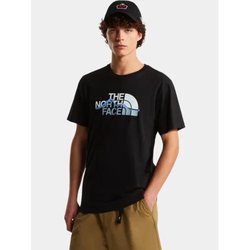 The North Face M Mountain Line Regular Short Sleeve Tee Férfi Póló JK3-Tnf Black