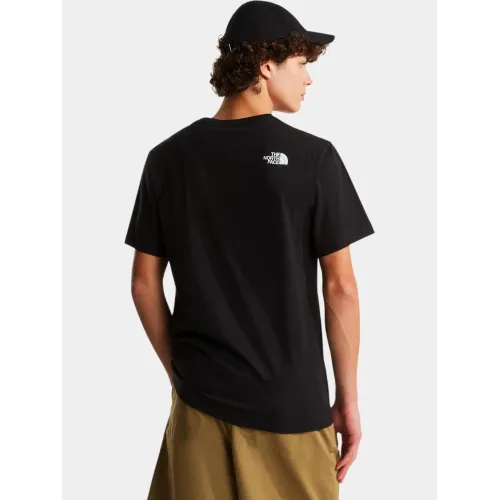 The North Face M Mountain Line Regular Short Sleeve Tee Férfi Póló JK3-Tnf Black