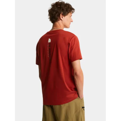The North Face M Vertical Regular Short Sleeve Tee-Grap Férfi Póló G6I-Iron Clay