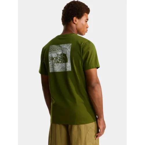 The North Face M Box Nse Celebration Regular Short Slee Férfi Póló BRI-Woodland Green