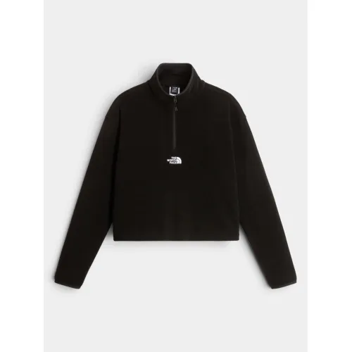 The North Face W Novelty Logo Glacier 1/4 Zip Női Polár, Softshell, Középréteg JK3-Black